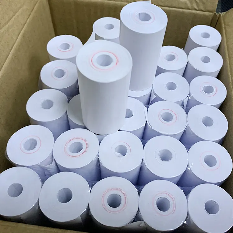 Rollos térmicos de 57x30mm Papel de caja registradora Precio de papel térmico Rollos de papel Pos para rollo térmico Atm 57X38mm 5730