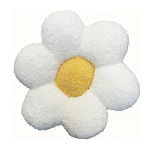 Cojín Decorativo Lavable con Forma de Flor Blanca para Decoración del Hogar, Cojín de Piso para Sala de Estar y Dormitorio, Modelo 8592 - Product Image 1