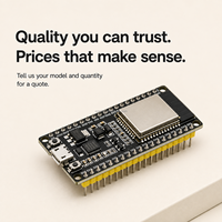 Carte de développement ESP32 avec connecteur à 38 broches jaunes, CPU double cœur, WiFi et carte microcontrôleur IoT pour projet Arduino