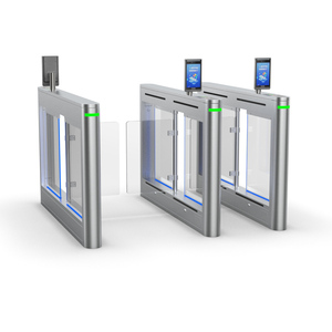 Puerta de barrera oscilante automática de alta velocidad con código RFID QR y sistema de torniquetes de <span class=keywords><strong>control</strong></span> de acceso de reconocimiento facial - Product Image 3