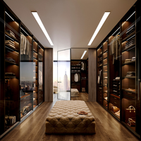 Livraison rapide, armoire coulissante en bois massif écologique à finition brillante, personnalisée pour la décoration de chambre d'hôtel