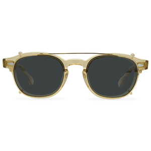 Lunettes de soleil classiques rétro personnalisées avec logo, clip pour homme, lunettes polarisées de luxe pour femme - Product Image 2