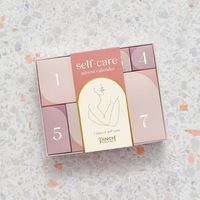 Compte à rebours noël vide maquillage calendrier de l'avent boîte maquillage personnalisé carton papier calendrier de l'avent boîte 7 jours
