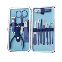 Kit de 16 outils pour ongles en acier inoxydable – Manucure et pédicure, coupe-ongles, ciseaux, lime, pincettes, coupe-ongles, pour la maison, le salon et les bébés
