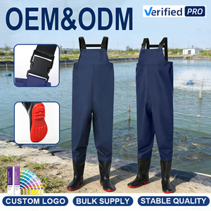 <span class=keywords><strong>Cuissardes</strong></span> de pêche et de chasse en PVC personnalisées, imperméables, anti-salissures, pour le travail, demi-corps, vente en gros OEM - Product Image 1