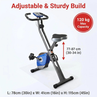 Vélo pliable de type X, 8 niveaux de résistance magnétique, fitness, sport, vélo d'appartement, exercice aérobie