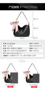 Wholesale Fashion Soft Leather <b>Tote</b> Bags Vintage Casual Ladies Handbag Shoulder Diagonal PU Leather Women's Bag - Product Image 3