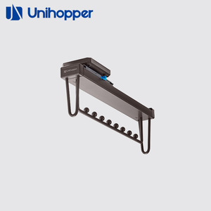 Cooper Wardrobe Top Sliding Tie <b>Clip</b> Storage Rack For Scarf Shawl Belt Leather <b>Hook</b> Organizer Hanging Closet Organizers - Product Image 4