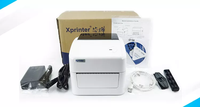 Xprinter Label pengiriman Printer XP-420B Label kode batang Printer termal dengan gigi biru Printer Label termal