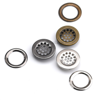 Hongleeda Œillets métalliques durables en maille, plaqués nickel noir et bronze, forme 22x13x6mm pour vêtements