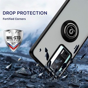 Per Xiaomi Redmi K70 K60 K50 K40 K20 Pro K70E K40S Poco X6 F5 <span class=keywords><strong>Mi</strong></span> <span class=keywords><strong>9T</strong></span> Pro <span class=keywords><strong>Cover</strong></span> opaca antiurto custodia posteriore ibrida con anello - Product Image 4