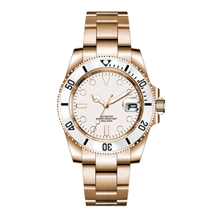 Reloj Mecánico Automático para Hombre 2026 con Logotipo Personalizado, Oro Rosa, <span class=keywords><strong>Zafiro</strong></span>, Acero, 10 ATM, SUB, Japón, Miyota 8215, Esfera Analógica - Product Image 6