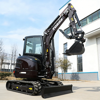 Mini-excavatrice à chenilles 3,5 tonnes, moteur Kubota EPA Euro 5, vente directe usine, pour usage agricole, également disponible en versions 1 et 2 tonnes avec cabine