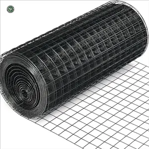 Bột bọc thép hàn lưới dây Mash Đen Vinyl PVC tráng hàn dây lưới Euro Hà Lan Hà Lan Hàn lưới hàng rào - Product Image 1