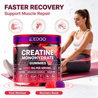 Gommes de créatine premium avec taurine, L-glutamine, complexe BCAA, formule synergique pour la croissance musculaire et une récupération plus rapide
