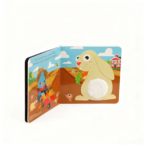 Libri Tattili Personalizzati per Bambini, <span class=keywords><strong>Libro</strong></span> Sonoro Musicale con Animali Carini, Produzione e Stampa di Libri Tattili e Audio - Product Image 5
