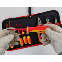 S670A-9 SFREYA VDE 1000V étui à outils d'isolation isolée double couleur 9 pièces kit de tournevis et pinces