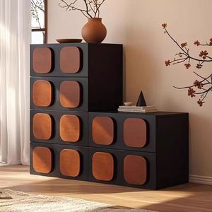 Commode en bois antique multifonctionnelle <span class=keywords><strong>avec</strong></span> tiroirs, table <span class=keywords><strong>de</strong></span> chevet pour salon, côté <span class=keywords><strong>canapé</strong></span> et organisation <span class=keywords><strong>de</strong></span> chambre à coucher - Product Image 3