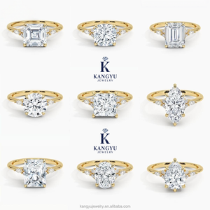 Anello di Fidanzamento Personalizzabile con Diamante Sintetico, Chiarezza VVS1, Certificato IGI, Diamanti Riempiti, Oro Massiccio 14K/18K/24K per Donna - Product Image 3
