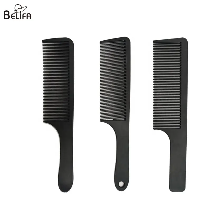 Belifa Nhà Sản Xuất Bán Buôn Sợi Carbon Tony Bìa Lược Salon Tóc Lược Tạo Kiểu Tóc Cắt Tóc Nhựa Lược