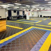 Dalles de sol modulaires en PP écologiques antidérapantes faciles à nettoyer pour une utilisation en intérieur Garage Atelier Drainage Revêtement de sol Automobile