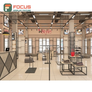 Customized Retail Shop Led Lighting Glass Display Case Store Design Service Apparel Store - Product Image 5