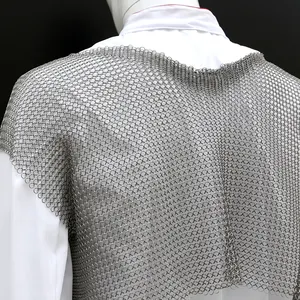 55*70cm Stainless Steel Chain Mail Metal Mesh Apron For Slaughterhouse Tools Protect Form Cutting