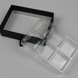 Logo personnalisé Pas Cher Mini Assortiment 6 Pièces Boîtes de Truffes Au <span class=keywords><strong>Chocolat</strong></span> Avec Plateau Transparent - Product Image 3