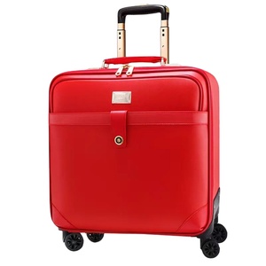 360 Degree 28 Inch Soft Genuine Real Leather Carry <strong>on</strong> Luggage <strong>Laptop</strong> Bag Travel Set Luggage <strong>Case</strong> With TSA Lock - Product Image 3