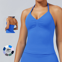 Tinain OEM vêtements de sport personnalisés shorts sans couture d'usine respirant dos nu débardeurs costume vêtements de fitness vêtements de sport ensembles d'entraînement