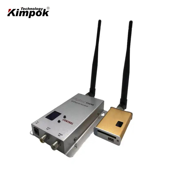 30km Range FPV 1.2Ghz 1.3GHz 5W UAV FPV Video Transmitter Receiver for Drone Link 8 Channels