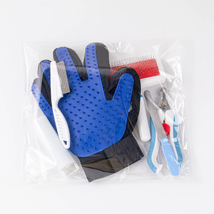 Pet Grooming Brush <b>Kit</b> Dog Cat Massage Deshedding Comb Nail Clipper Flea Comb Portable Cleaning <b>Tools</b> - Product Image 2