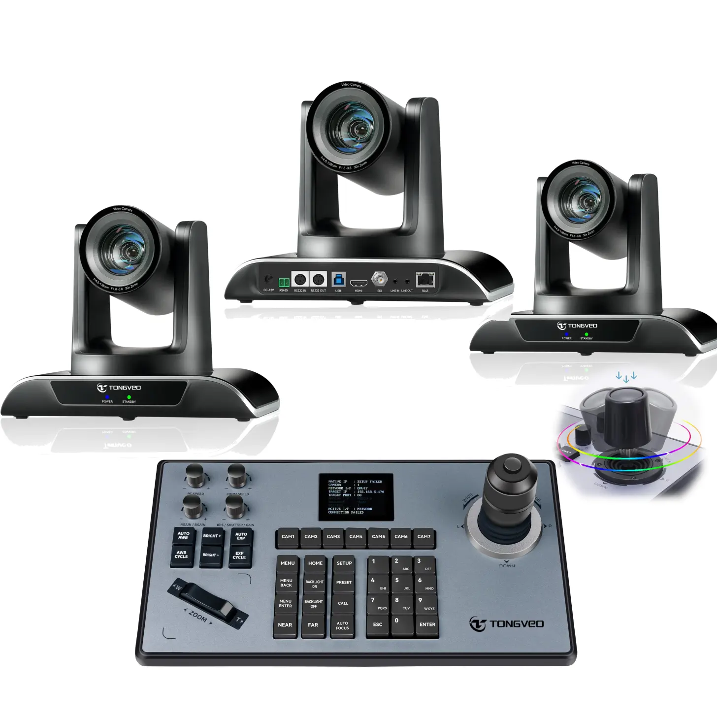 Live Streaming Solutions 20x оптический зум Конференц-камера PTZ и IP-джойстик контроллер видеоконференцсвязи