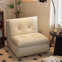 Meubles de salon pour maison moderne Petit sac en velours côtelé Chaise pour balcon Canapé simple et paresseux
