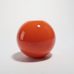 Cuenco de vidrio fundido con agujeros personalizados OEM fabricante de China cubierta de colores naranja soplado Pantalla de lámpara para lámpara colgante de araña - Product Image 1