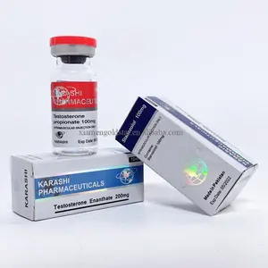 Custom brand name print steroid sticker box pharmaceutical grade 10 ml vial labels