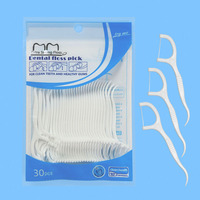 Lot Vrac de Porte-Fils Dentaires et Cure-Dents en Plastique Végane Écologiques et Réutilisables