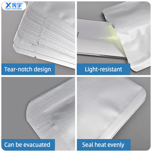 ถุงฟอยล์อะลูมิเนียมสุญญากาศแบบปิดผ<span class=keywords><strong>น</strong></span>ึก 3 ด้าน เกรดอาหาร สำหรับบรรจุภัณฑ์เครื่องสำอาง มาส์กห<span class=keywords><strong>น</strong></span>้า และยา มีสิ<span class=keywords><strong>น</strong></span>ค้าใ<span class=keywords><strong>น</strong></span>สต็อก - Product Image 3