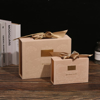 Boîte cadeau rétro de luxe de grande taille en forme de nœud, boîte à bonbons de mariage rétro, étui de sac à main