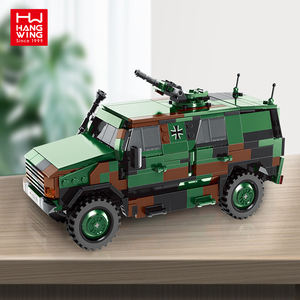 670PCS Assemblée Enfants En Plastique Building Block Dingo Blindé Réservoir De Voiture Panzers pielzeug simulation Briques <span class=keywords><strong>Jouet</strong></span> Ensemble - Product Image 2