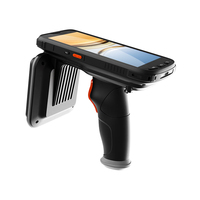 Lector/Escritor Portátil UHF Gen 2 de 860~960MHz con Mango de Pistola, PDA Android 10, 4G, WiFi, GPS, Cámara, NFC 2D, 64G de Memoria, Pantalla de 5.5 Pulgadas, en Existencia
