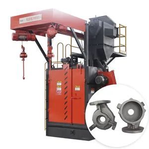 Q3710E hook type shot blasting machine for alloy wheels rust removal and polishing