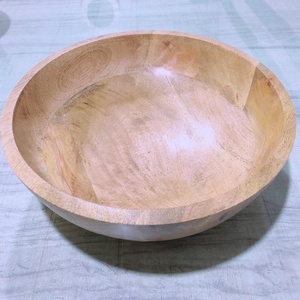 Cuenco para servir de madera Natural indio hecho a mano, decoración del hogar de la mejor calidad para cocina especialmente de EE. UU., característica desechable - Product Image 3