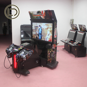 LeaderDream กลางแจ้งผู้เล่น 2 คนเกมยิงหยอดเหรียญซอมบี้ปืนอาเขตหน้าจอในร่มบ้านผี 4 พร้อมปืน - Product Image 5