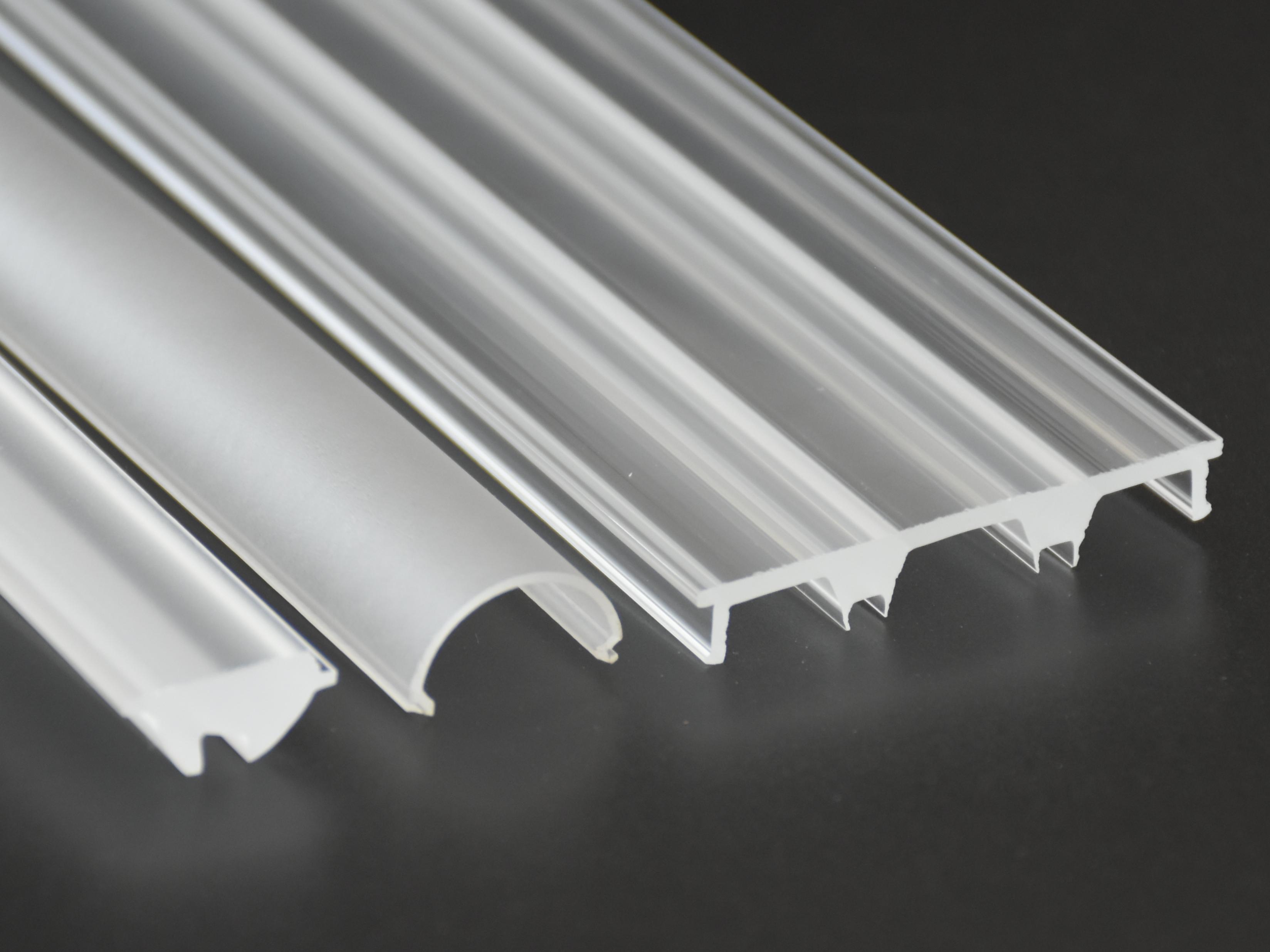 Светодиодный рассеиватель из поликарбоната PMMA, индивидуальный абажур из поликарбоната для светодиодного алюминиевого профиля или светодиодного алюминиевого канала