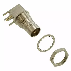 Connectors Accessory 31-6055 BNC Mini Connector Jack Female Socket 75 Ohms Panel Mount Through Hole Right Angle Solder 316055