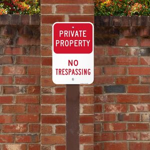 Panneaux de propriété privés accrocheurs pour les maisons de banlieue, les domaines ruraux, les locaux commerciaux, les <span class=keywords><strong>quartiers</strong></span> fermés - Product Image 1