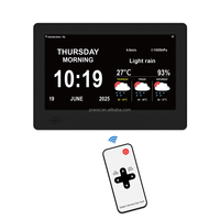 Meilleures prévisions météorologiques de qualité 7 pouces LCD calendrier numérique horloge avec WiFi pour les personnes âgées, la démence, la maladie d'Alzheimer, la perte de mémoire
