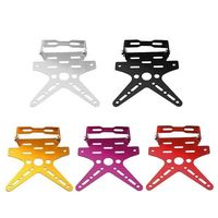 Support de plaque d'immatriculation de moto universel X Clamp Tidy Tail Number Plate Holder For Motorcycle Factory Drawing Customizable