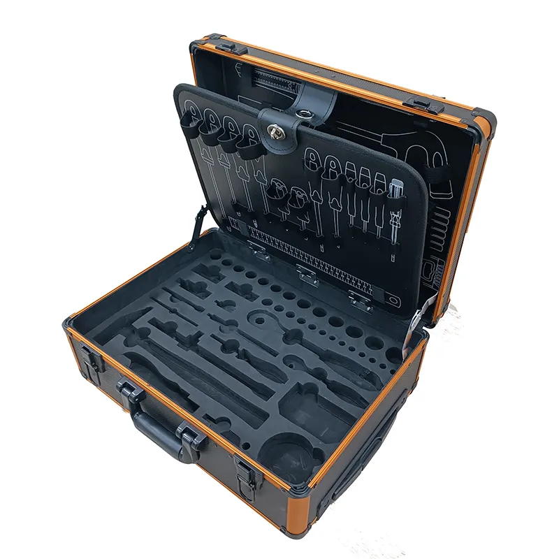 Manufacturer Custom Size Heavy Duty Aluminum Flight Case Tool Case Aluminum Carrying Draw Bar Box